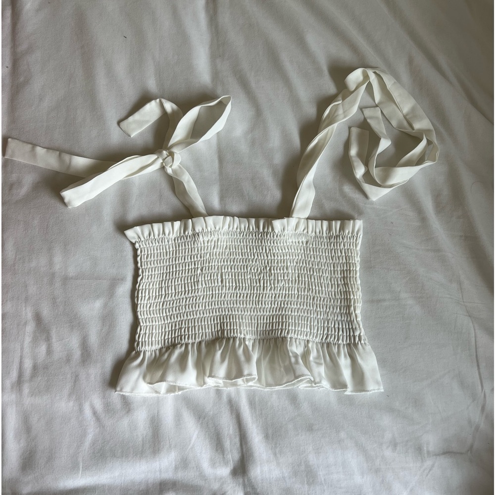 Shein tie crop top